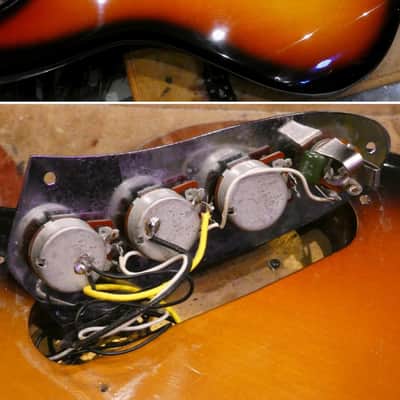 FENDER Jazz Bass JB'62-FL Fretless without inlays 1989 - 3TS Sunburst - Japan Import image 11
