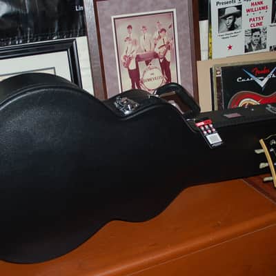 Video Demo 1978 Vintage Japan  Lawsuit Penco E-20N 335 Flamey Body Pro SEtup New  Hard Shell Case image 11