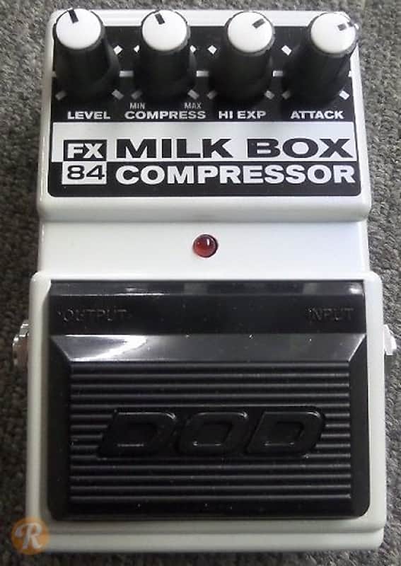 DOD Milk Box Compressor FX84 White 1990s | Reverb