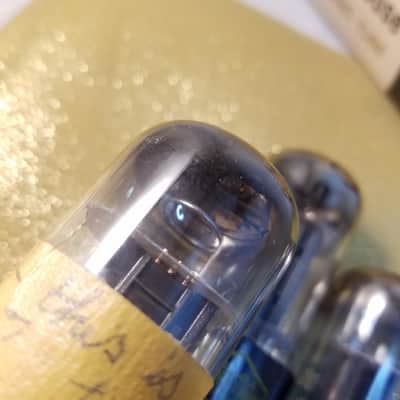 Westinghouse Matched Pair (2) 6SN7GTB tNOS AT1000 TESTED Vacuum Tubes black plate dual triode 1955-1958 image 6