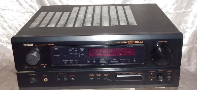 Denon AVR-1804 receiver with phono input image 1