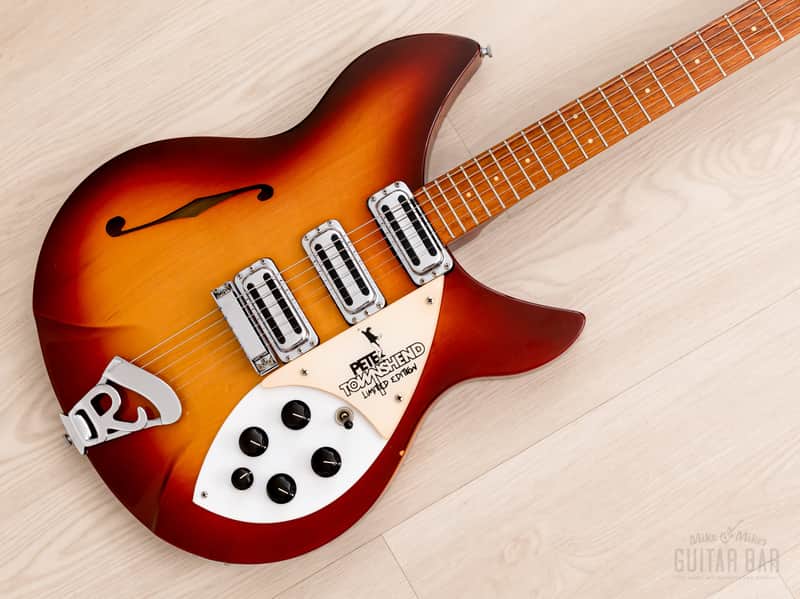 1987 Rickenbacker 1998PT Pete Townshend Signature Rose Morris Model Fireglo w/ Case, 1 of 250 image 1