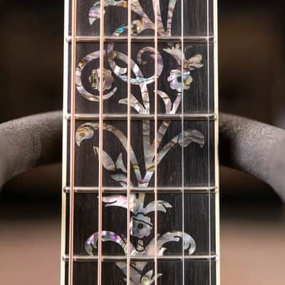 Martin Custom Shop 00 12-Fret Acoustic Guitar - Exceptional Broad Figured Koa with Hardshell Case image 5