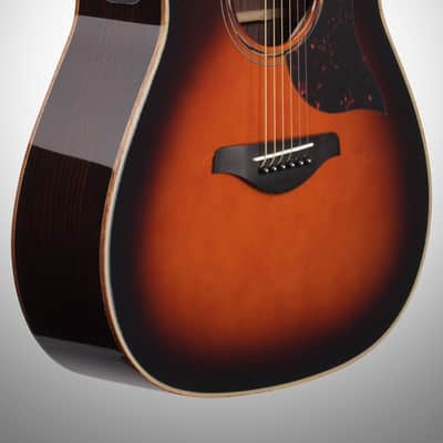 Yamaha A3R Acoustic-Electric Guitar (with Hard Bag), Tobacco Brown Sunburst image 4