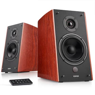 Edifier R2000DB Powered Bluetooth Bookshelf Speakers - Optical Input - Wood image 1