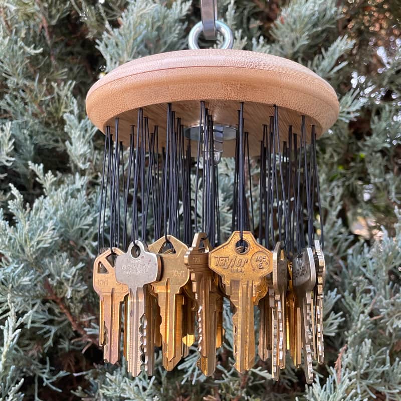 Upcycled Percussion - Key Chimes - Large - Brass Keys image 1