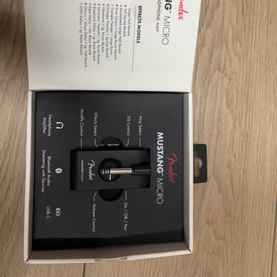 Fender Mustang Micro Guitar Headphone Amp 2021 - Present - Black image 4