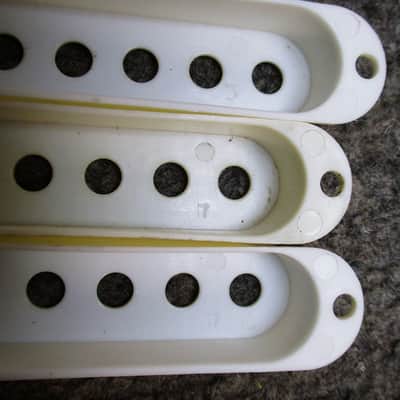 Three 1960s-early ‘70s Fender Stratocaster pickup covers image 3