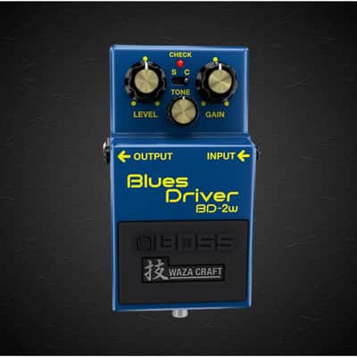 Boss BD-2W Blues Driver Pedal Bundle w/ 2-Pack Strukture S6P48 Woven Right Angle Patch Cable, Pig Hog PCH10BK "Black Woven" Instrument Cable, 12-Pack Guitar Pick and Liquid Audio Polishing Cloth image 3
