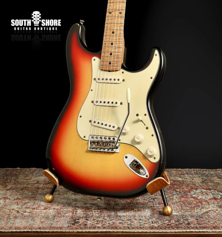 Mario Martin S-Style 2021 - 3-Tone Sunburst. AAA Flame Roasted Maple / Arcane Pickups image 1