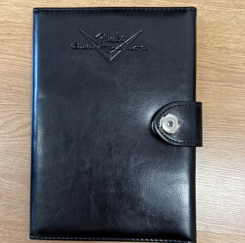 Fender Custom Shop Leather Document Book 2024 - Black image 1