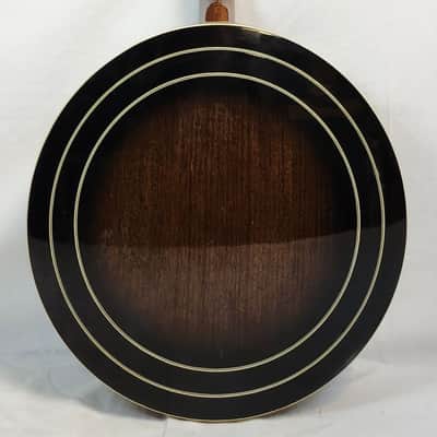 Vintage Iida 240P Plectrum Banjo, Masterclone, Archtop Tone Ring, Japan, 1970s, Mahogany Resonator, Pickup Mod, w/HSC image 14