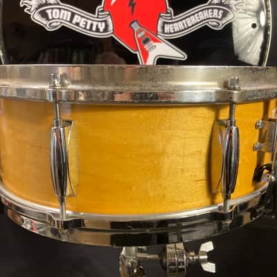 Steve Ferrone's Tom Petty and The Heartbreakers, 1977 Slingerland Radio King "Jamo Special" 5x14" Custom Snare drum. SIGNED! image 14