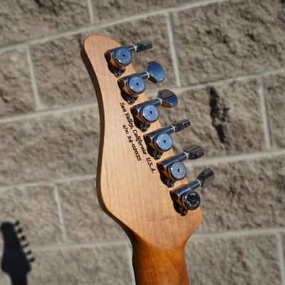 Schecter CUSTOM SHOP USA Sunset Custom-II HSS Tiger Eye Satin 6-String w/Case image 5