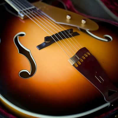 Rare Vintage 1961 Gretsch 6199 Sal Salvador Sunburst Hollowbody image 3