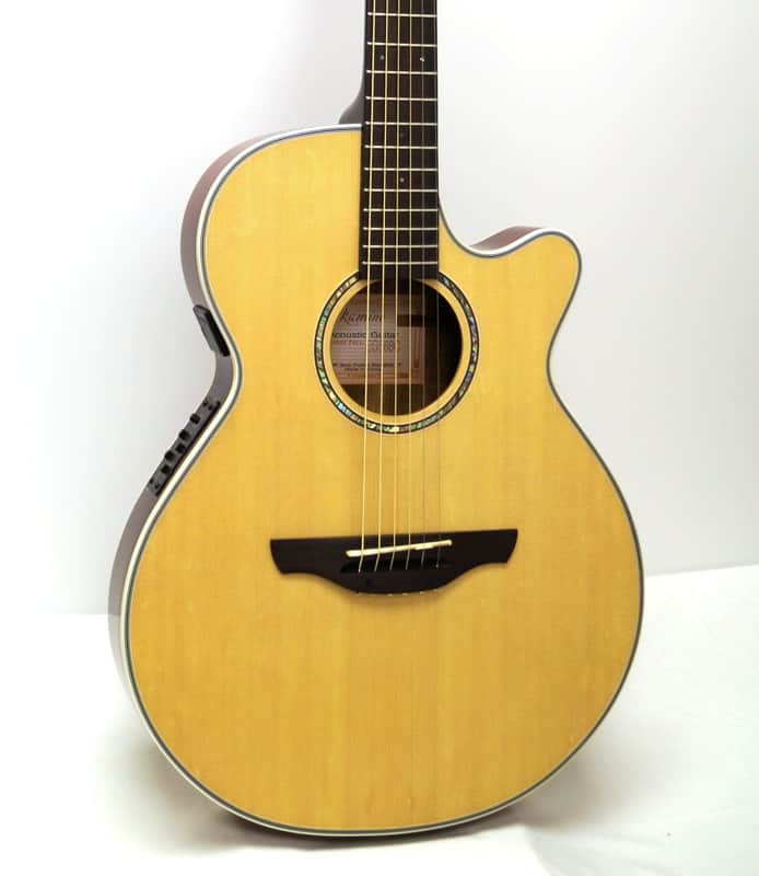 Takamine EG568C FXC Thinline Cutaway Acoustic-Electric Guitar w/ Deluxe Gig Bag - Natural image 1