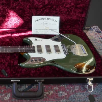 Frank Brothers Sonar - Olive Drab over Tobacco Sunburst. NEW (Authorized Dealer) image 4