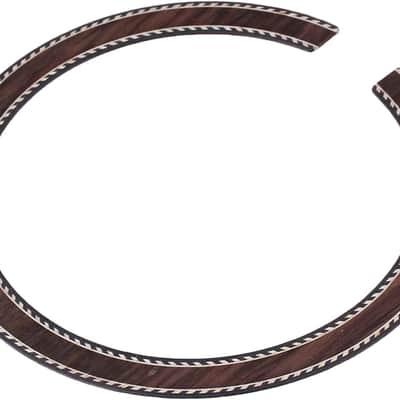 Guitar Sound Hole Rosettes Acoustic Guitar,Dyed Wood Veneers Thin Rosewood Soundhole Rosette Decoration for Classical Guitar Ukulele,Requires Glue to Stick image 3