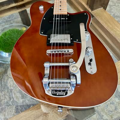 Reverend Guitars Double Agent OG - Violin Brown - Maple w/Bigsby image 14