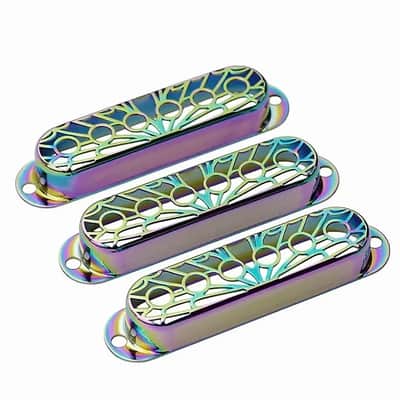3pcs Rainbow Finish Guitar Single Coil Strat Style Pickup Covers image 3