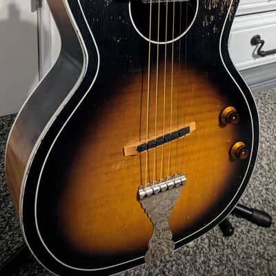 Kay Acoustic Parlor Rubber Bridge 1960s - Tobacco Burst image 1