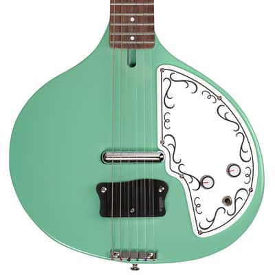 Danelectro Baby Sitar Electric Guitar - Aqua image 4