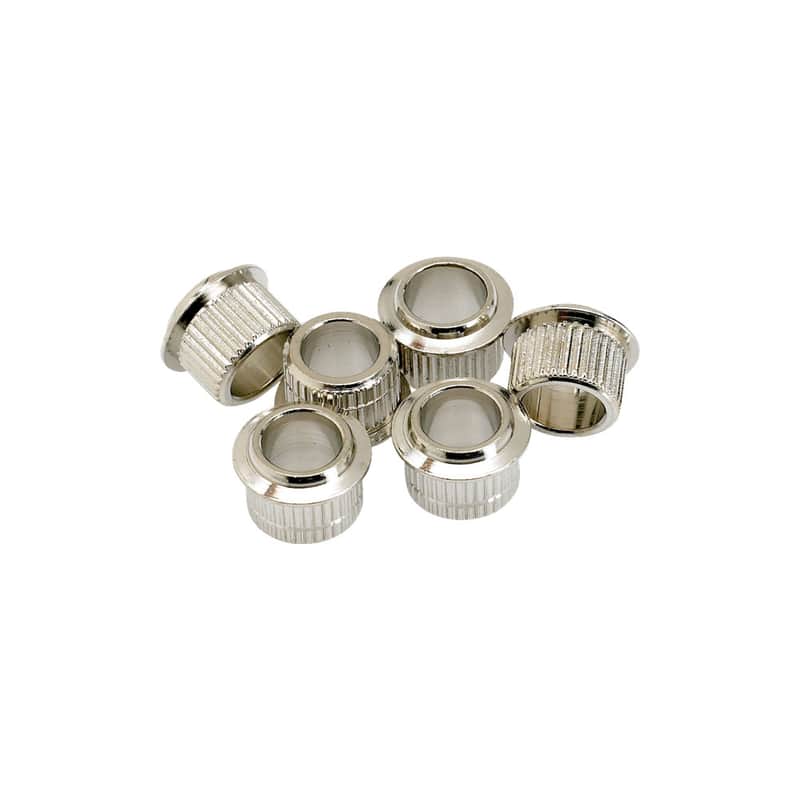 Fender 9.2 mm Vintage Style Press Fit Tuner Bushings Set of 6 (Nickel) image 1
