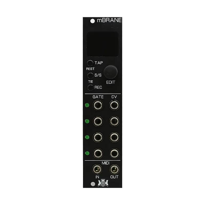 Michigan Synth Works mBrane Eurorack MIDI/CV Gate Module - Yarns (Black) image 1