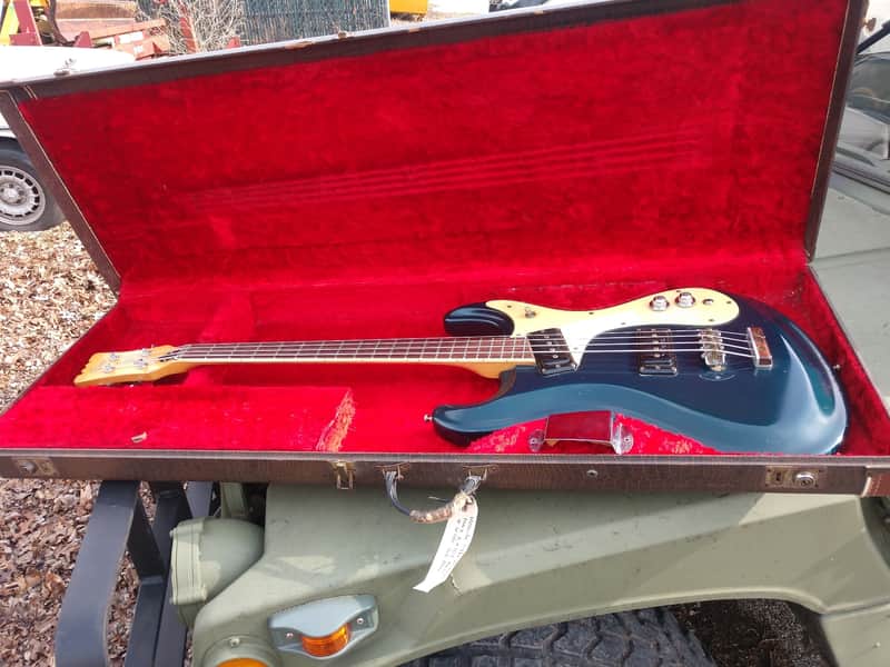 Mosrite Ventures Bass 60's Ink Blue image 1