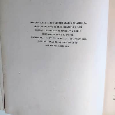 Thesaurus Of Scales and Melodic Patterns by Nicolas Slonimsky in hardback, 1st Edition, 1947 image 2