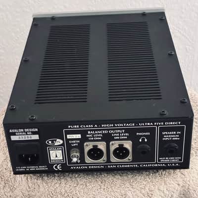 Avalon U5 Direct Box / Instrument Preamplifier 2010s - Silver image 3