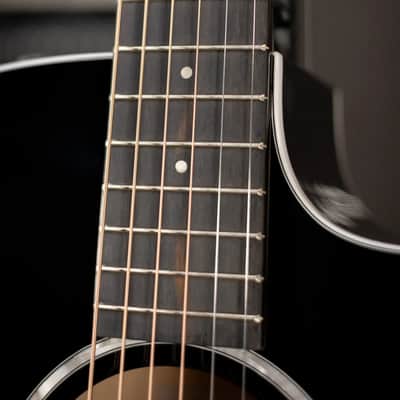 Taylor 214ce-BLK Plus Grand Auditorium Acoustic/Electric Guitar - Black with Hardshell Case image 9