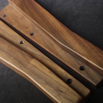 Oberheim Matrix 6 walnut wood side panels image 2