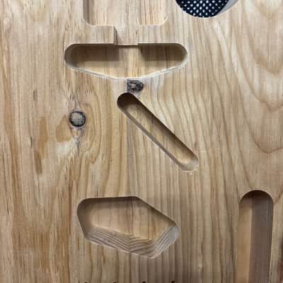 Hades Roasted Maple, roasted knotty Pine Telecaster PineCaster body Raw off the CNC image 6