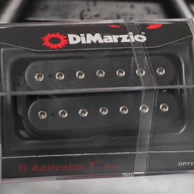 DiMarzio DP719BK D-Activator 7-String Neck Humbucker - Black / Nickel Pole Pieces image 1