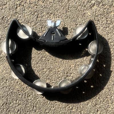 RhythmTech DST10 Drum Set Tambourine with Nickel Jingles 2010s - Black image 1