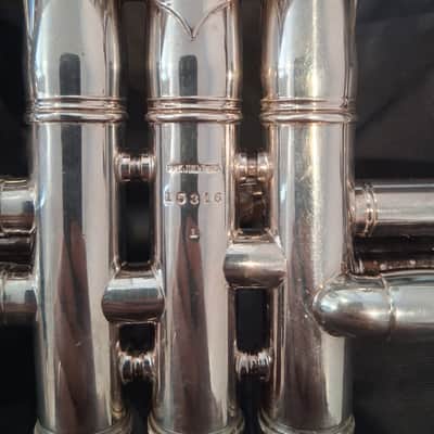 1921 Emil K. Blessing Trumpet - Silver image 9
