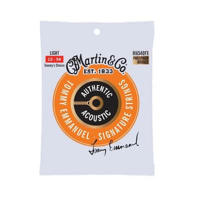 C.F. Martin MA540FX SP Phosphor Bronze Light 0.12-0.54 Tommy's Choice Acoustic Guitar Strings image 1