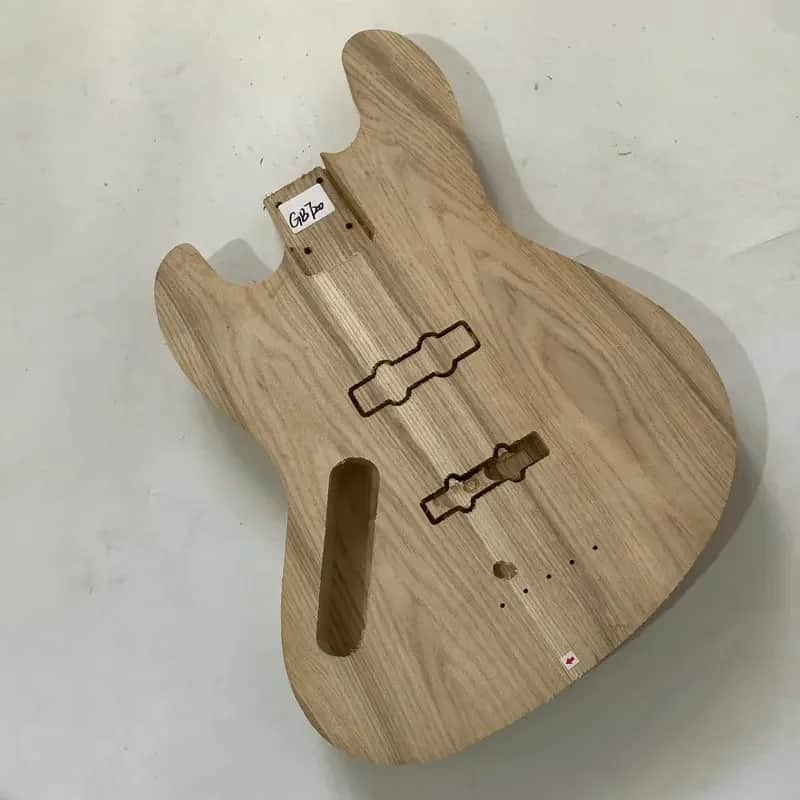 Lefty Ash Wood Unfinished Jazz Bass Style Body image 1