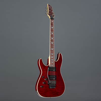 Schecter Omen Extreme 6 FR Lefthand Black Cherry - Left handed electric guitar image 8