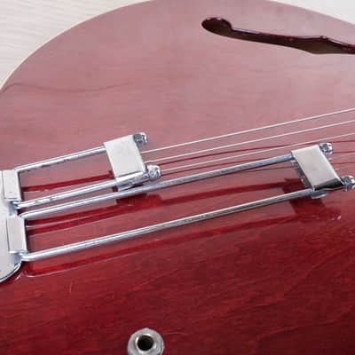 Epiphone Riviera (Japanese Domestic) Vintage 1970s Cherry Vintage Semi-Hollow w/ Hard Case image 7
