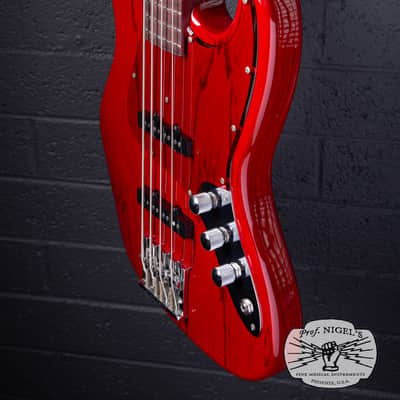 Momose MJ2-PH Jazz Bass – Purpleheart Neck – Burner Ash MIJ image 7