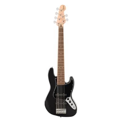 Squier Affinity Series Jazz Bass VI LRL Black Metallic - 6-String Electric Bass image 1