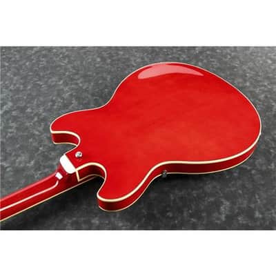 Ibanez AS Artcore AS7312 12-String Electric Guitar, Bound Rosewood Fretboard, Transparent Cherry Red image 3