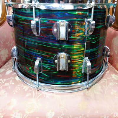 Ludwig 10x14 Tom 1976 - Psychedelic Red image 5
