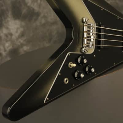 all original 1981 Gibson Flying V Bass SILVERBURST!!! image 11