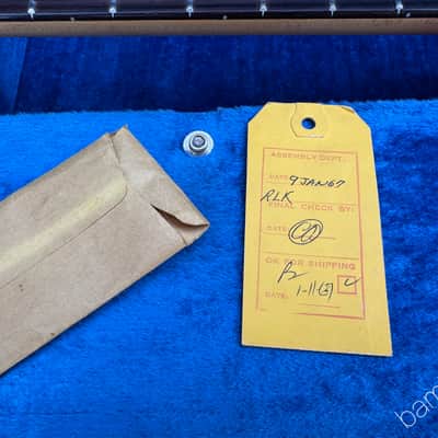 Immagine 1967 Ampeg AEB-1 - Electric Scroll Bass - Black/Red Sunburst - #609 of 750 - OHSC - 18