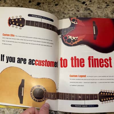 Ovation Catalog 1999 1865 Al Di Meola elite 12 string legend nylon 1863 1867 special balladeer celebrity deluxe cs257 CC01 CC-026 long neck mandolin bass Trekker Viper image 8