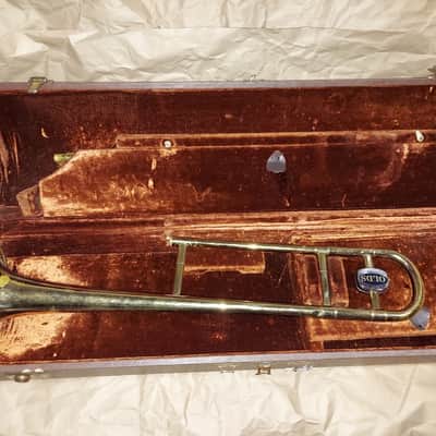 Olds Ambassador Trombone, USA, Brass with Case and Mouthpiece image 5