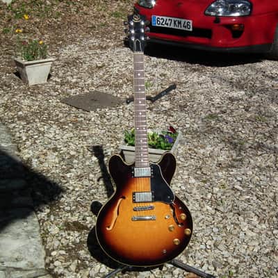 Navigator Limited Edition 'N' 335 Hollowbody 1980s sunburst image 3